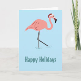 Weihnachtsflamingo Karte