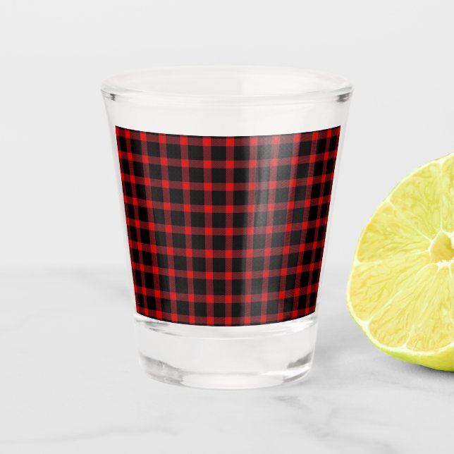 Weihnachtsflanell Schnapsglas (Vorderseite)