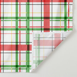 Weihnachtsflannel Kariert Tartan Design - Weiß Wandteppich