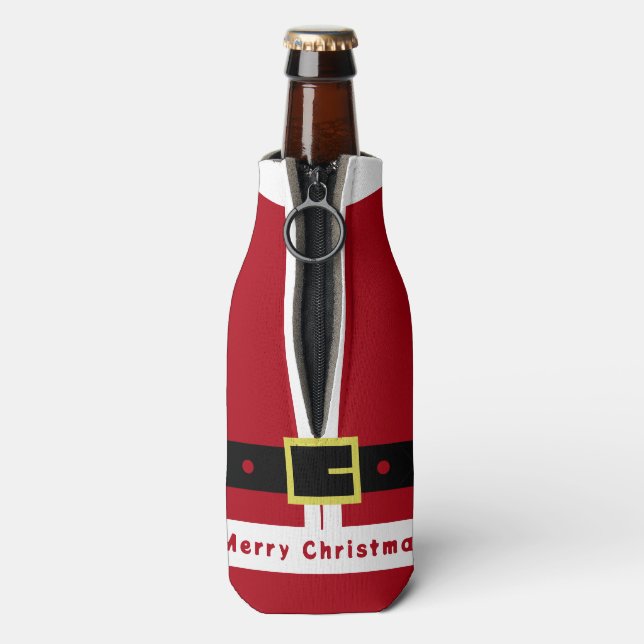 Weihnachtsflasche Cooler Weihnachtsgeschenk Flaschenkühler (Flasche Rückseite)
