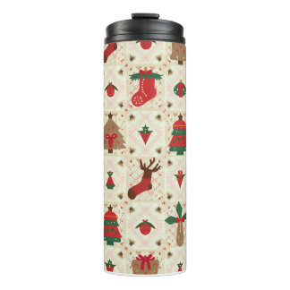 Weihnachtsflasche Thermosbecher