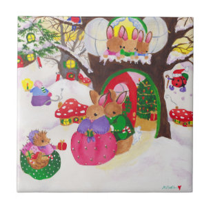 Weihnachtsfliese Fliese