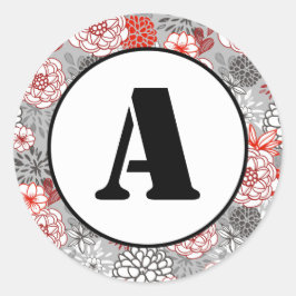 Weihnachtsfloral - Circle Sticker