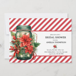Weihnachtsfloral | Weihnachts-Brautparty Einladung