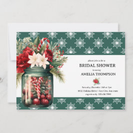 Weihnachtsfloral | Weihnachts-Brautparty Einladung