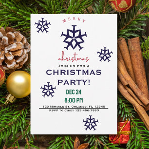 Weihnachtsflugzeug Snowflage Minimalistische Luftf Einladung