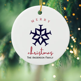 Weihnachtsflugzeug Snowflake Foto Funny Aviation Keramik Ornament