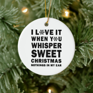 Weihnachtsflüstern Süße Weihnachtsnichtigkeiten Keramik Ornament