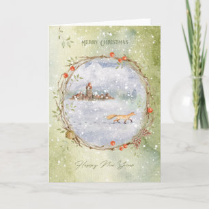 Weihnachtsfock Feiertagskarte