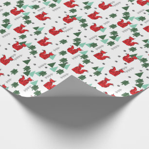 Weihnachtsfohlen Weihnachtsweiß Geschenkpapier