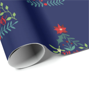 Weihnachtsfoliage-Blätter Geschenkpapier