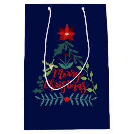 Weihnachtsfoliage-Blätter Mittlere Geschenktüte