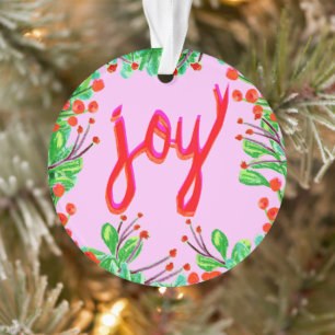 Weihnachtsfoliage - Freude Ornament