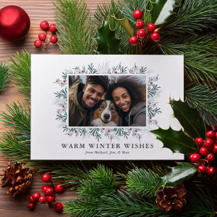 Weihnachtsfolien-Foto Feiertagskarte