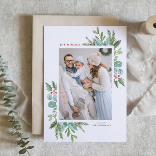 Weihnachtsfolien-Foto Feiertagskarte