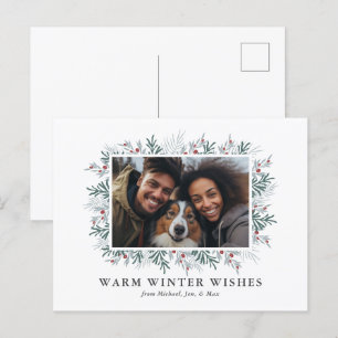 Weihnachtsfolien-Foto Feiertagspostkarte