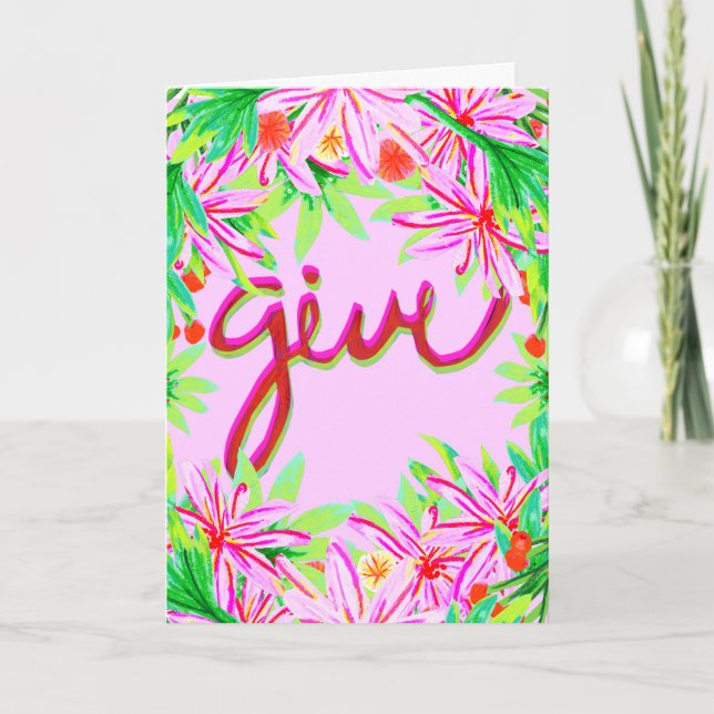 Weihnachtsfolien - geben feiertagskarte (Vorderseite)