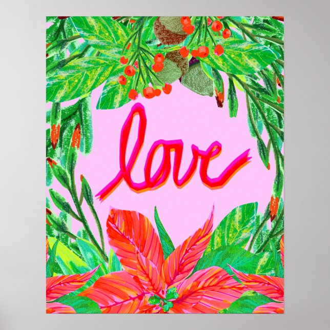 Weihnachtsfolien - Liebe Poster (Vorne)