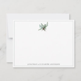 Weihnachtsfolien Minimalistisch Mitteilungskarte