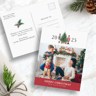 Weihnachtsfoto Feiertags-Postkarte Feiertagspostkarte