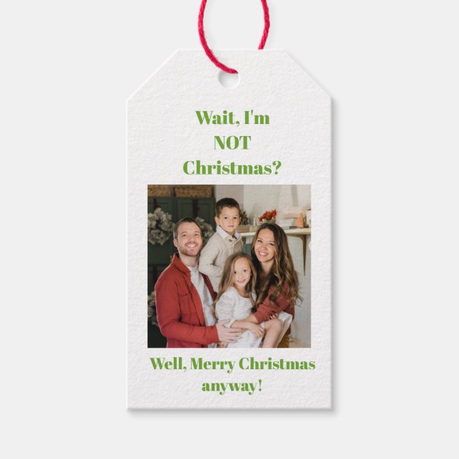  Weihnachtsfoto  Geschenkanhänger (Vorderseite)