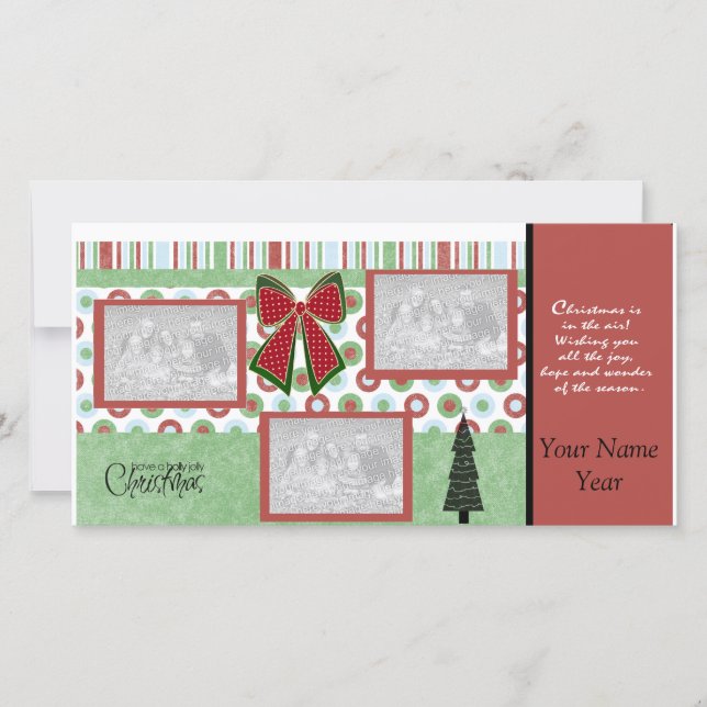 WeihnachtsFoto-Karte Feiertagskarte (Vorderseite)