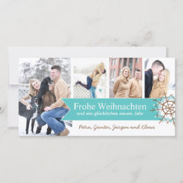 Weihnachtsfoto-Karten Feiertagskarte