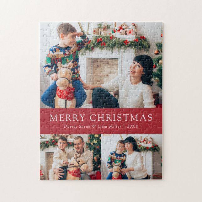Weihnachtsfoto Puzzle (Vertikal)