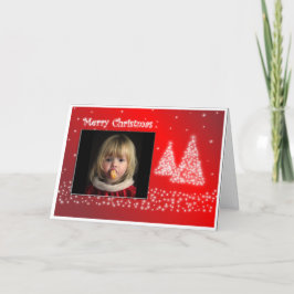 WeihnachtsFoto-Rahmen-Gruß-Karte Feiertagskarte