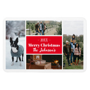 WeihnachtsfotoCollage Magnet