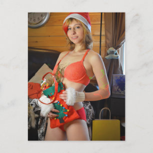 Weihnachtsfotografie-Postkarte Postkarte