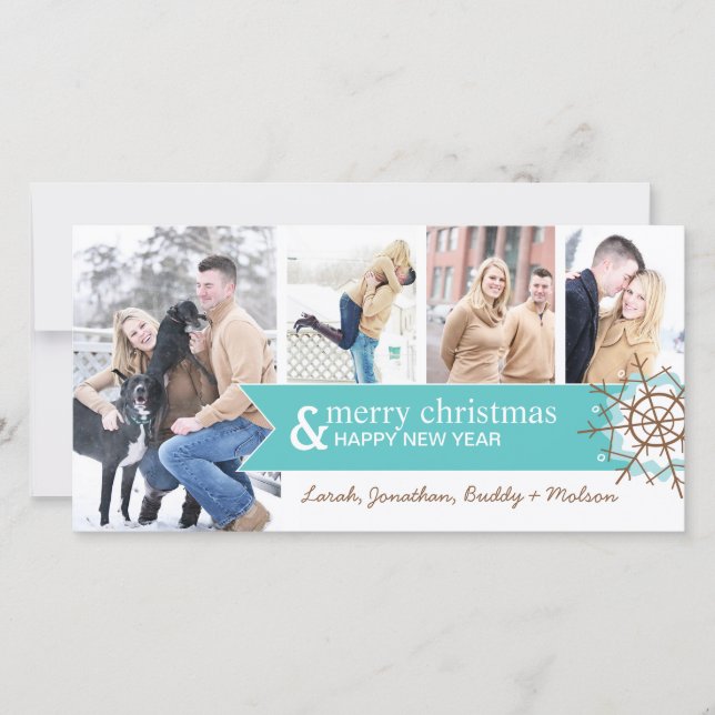 Weihnachtsfotokarte Feiertagskarte (Vorderseite)