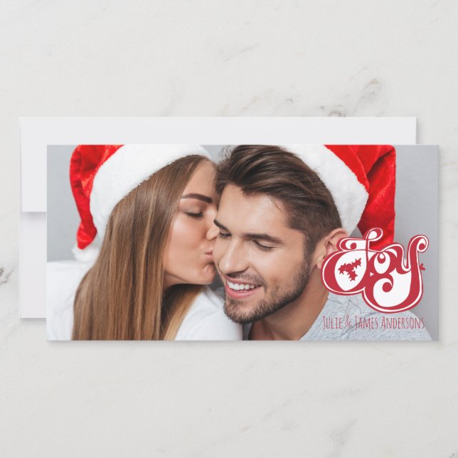 Weihnachtsfotokarte Feiertagskarte (Vorderseite)