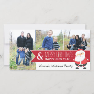 Weihnachtsfotokarte Feiertagskarte