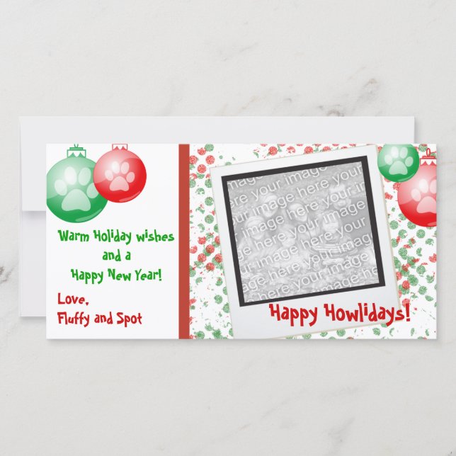 Weihnachtsfotokarten Feiertagskarte (Vorderseite)