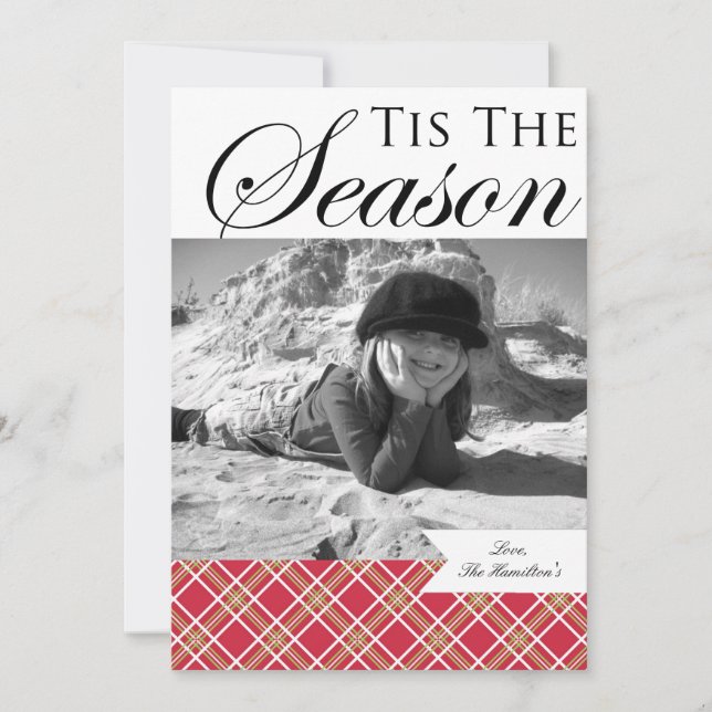 Weihnachtsfotokarten Feiertagskarte (Vorderseite)