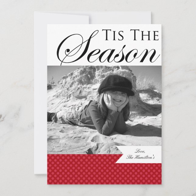 Weihnachtsfotokarten Feiertagskarte (Vorderseite)