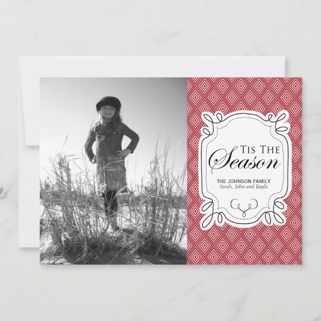 Weihnachtsfotokarten Feiertagskarte (Vorderseite)