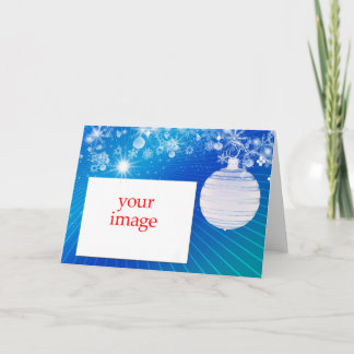 Weihnachtsfotoschablone Feiertagskarte