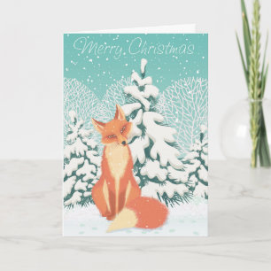 Weihnachtsfox Feiertagskarte