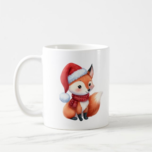 Weihnachtsfox Kaffeetasse (Links)