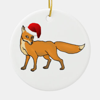 WeihnachtsFox Keramikornament