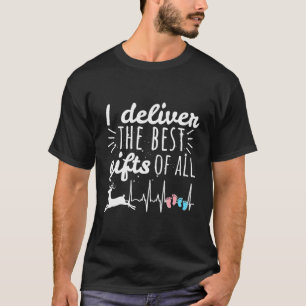 Weihnachtsfrau Doula Labor Krankenschwester Weihna T-Shirt