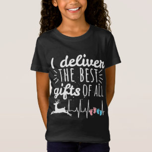 Weihnachtsfrau Doula Labor Krankenschwester Weihna T-Shirt