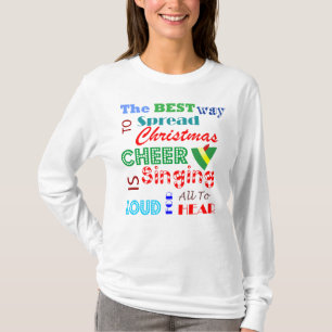 Weihnachtsfrauen Langärmeliges Hemd T-Shirt
