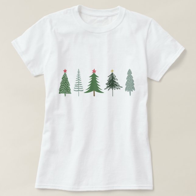 Weihnachtsfrauen T - Shirt (Design vorne)