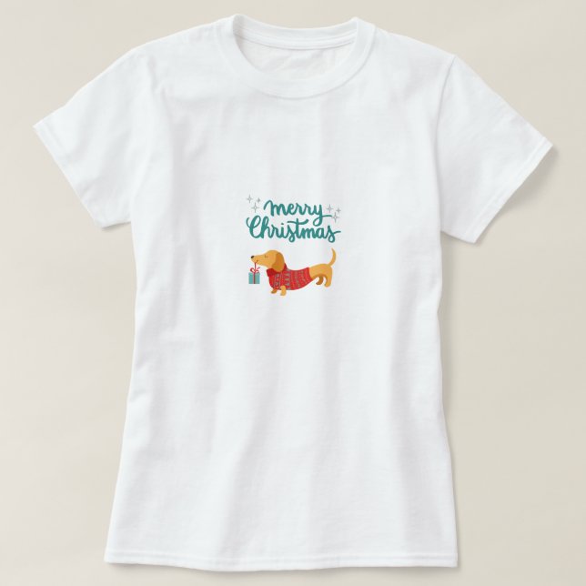 Weihnachtsfrauen T - Shirt (Design vorne)