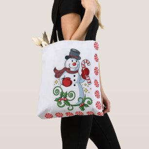Weihnachtsfrauen-Tragetaschen, Schneemann
