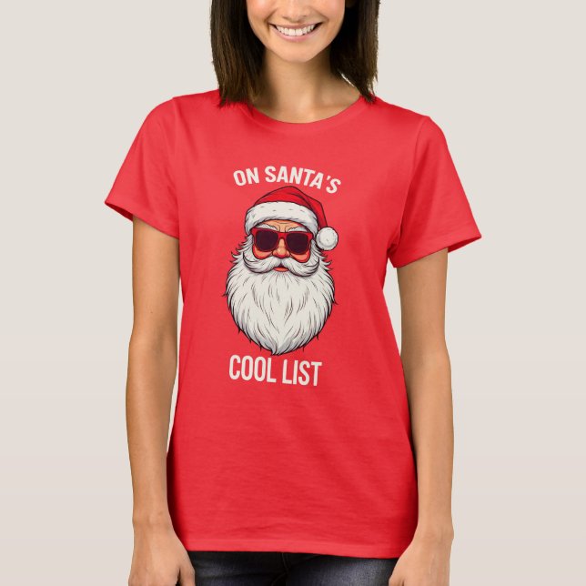 Weihnachtsfrauen und Santa-Shirts T-Shirt (Vorderseite)