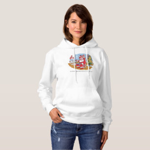Weihnachtsfrauen Weißschwanz-Sweatshirt Hoodie